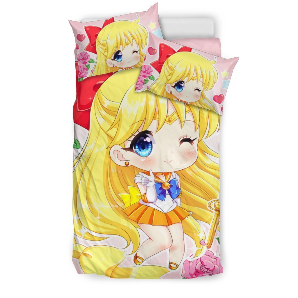 Chibi-Sailor-Venus-Bedding-Set-Duvet-Cover-Pillowcase-1
