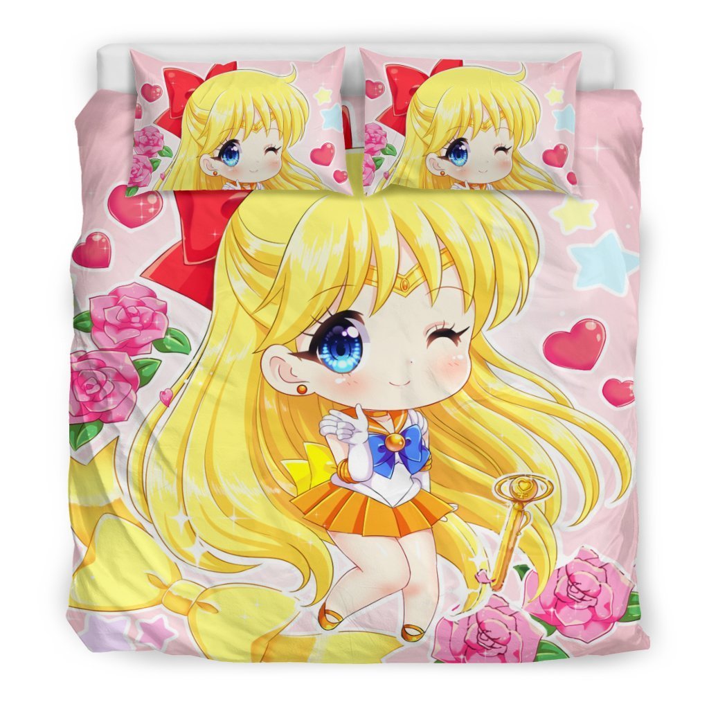 Chibi-Sailor-Venus-Bedding-Set-Duvet-Cover-Pillowcase-3