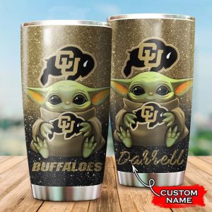Colorado Buffaloes Baby Yoda Custom Name Tumbler TB0378