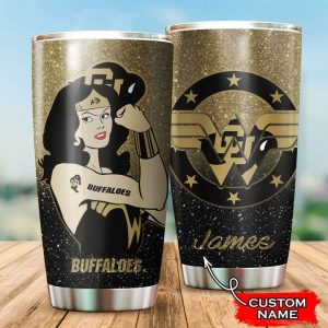 Colorado Buffaloes Wonder Woman Custom Name Tumbler TB1362