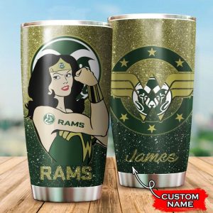 Colorado State Rams Football Wonder Woman Custom Name Tumbler TB1854