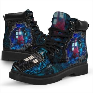 Dr Who Tardis Boots Shoes Funny Gift