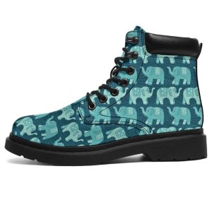 Elephant Boots Animal Custom Shoes Elephant Lover Gift PT03