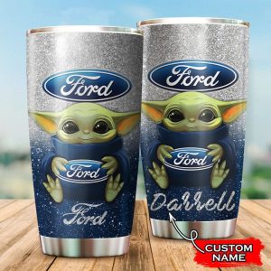Ford Baby Yoda Custom Name Tumbler TB0055