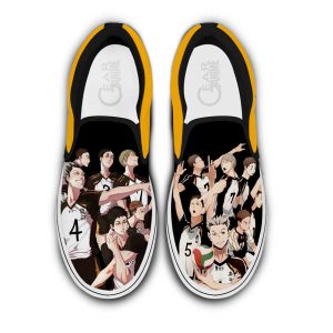 Fukurodani Slip On Shoes Custom Anime Haikyuu Shoes