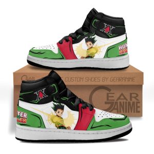 Gon Freecss Kids Sneakers Custom Anime Hunter X Hunter Kids Jordan 1 Shoes