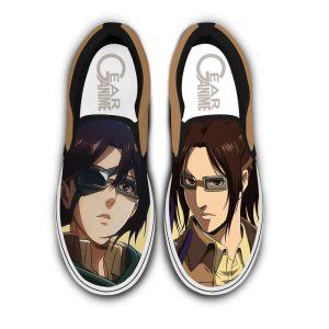 Hange Zoe Slip On Shoes Custom Anime Attack On Tian Shoes