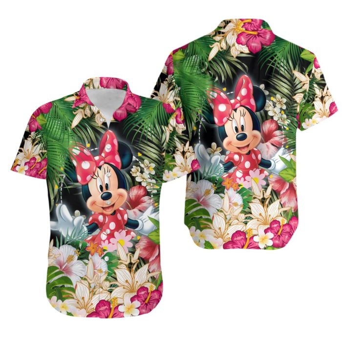 Hawaiian Shirt Women - Mickey Tropical DN Hawaiian Shirt - Hawaiian Shirt Girls - Hawaiian Shirt Custom - Hawaiian Shirt Long Sleeve