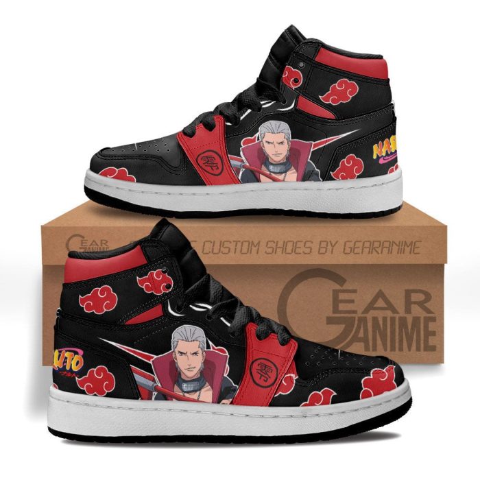 Hidan Akatsuki Kids Sneakers Custom Anime NRT Kids Jordan 1 Shoes