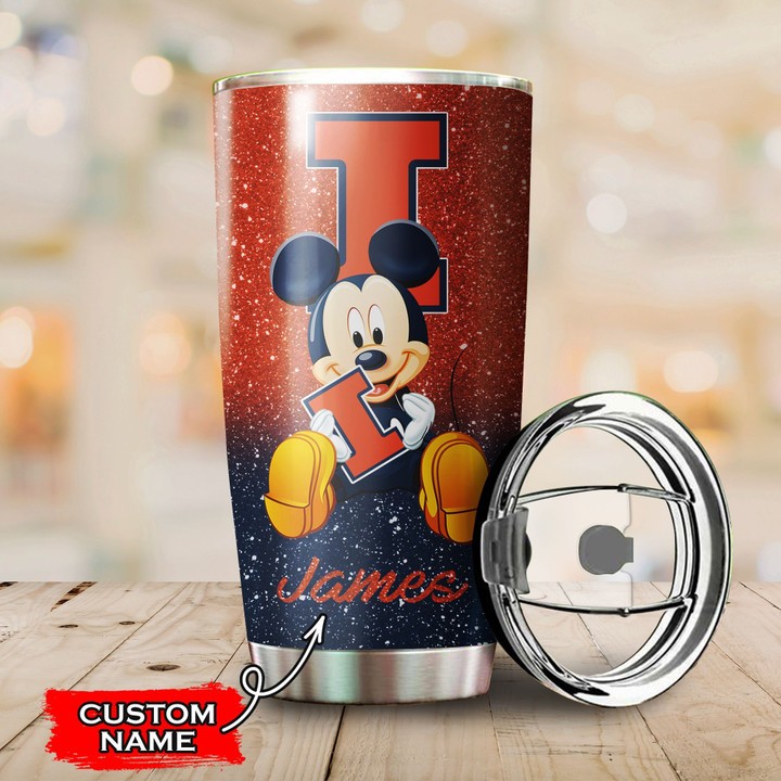 Illinois-Fighting-Illini-Mickey-Custom-Name-Tumbler-TB0823-2