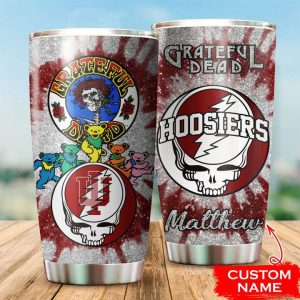 Indiana Hoosiers Grateful Dead Custom Name Tumbler TB1950