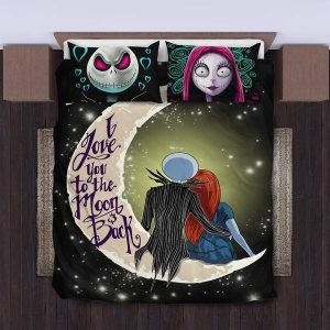 Jack Skellington And Sally Bedding Set Duvet Cover Pillowcase