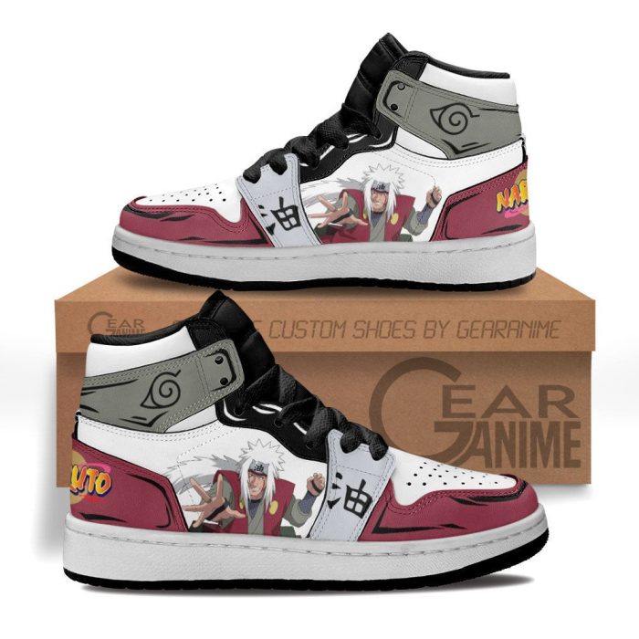 Jiraiya Kids Sneakers Custom Anime NRT Kids Jordan 1 Shoes