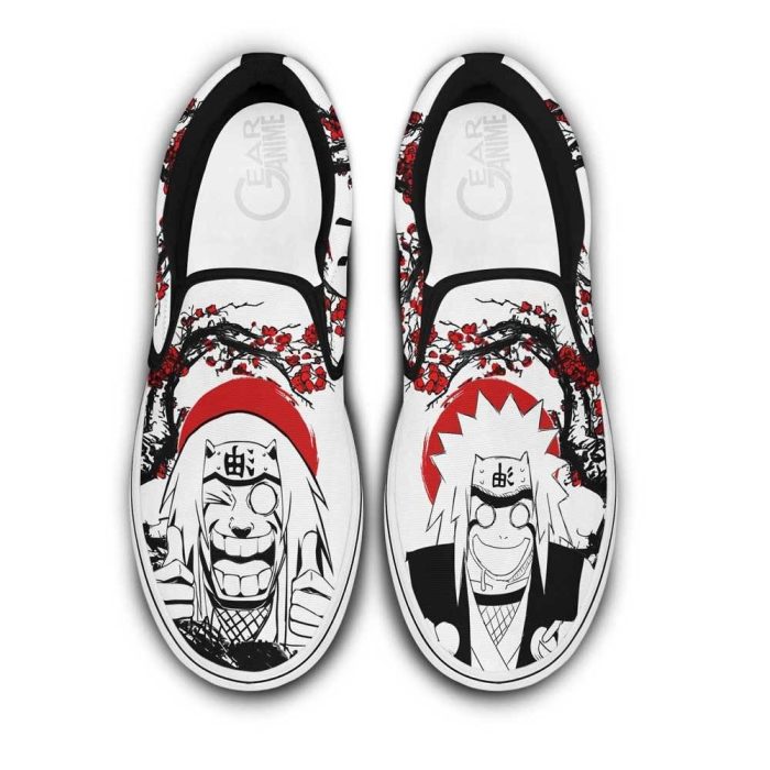 Jiraiya Pervy Slip On Shoes Custom Japan Blossom Anime Shoes