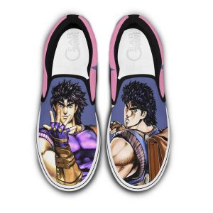 Jonathan Joestar Slip On Shoes Custom Anime JoJo's Bizarre Adventure Shoes