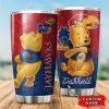 Kansas Jayhawks Pooh Custom Name Tumbler TB0214