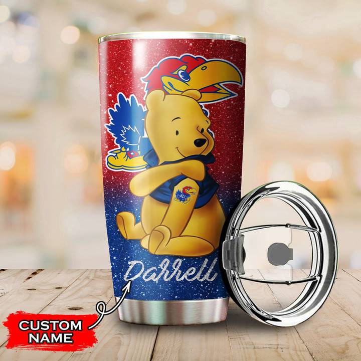 Kansas-Jayhawks-Pooh-Custom-Name-Tumbler-TB0214-2