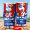 Kansas Jayhawks Tumbler Snoopy NCAA Custom Name TB0005