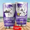 Kansas State Wildcats Tumbler Snoopy NCAA Custom Name TB1092