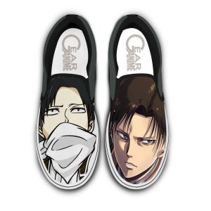 Levi Ackerman Slip On Shoes Funny Custom Anime Attack On Tian Shoes