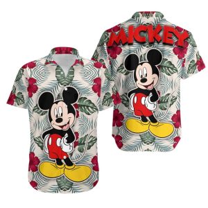 Mickey Custom Tropical DN Hawaiian Shirt - Hawaiian Shirt For Women Men - Hawaiian Shirt Custom