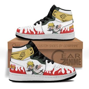 Minato Namikaze Kids Sneakers Custom Anime NRT Kids Jordan 1 Shoes