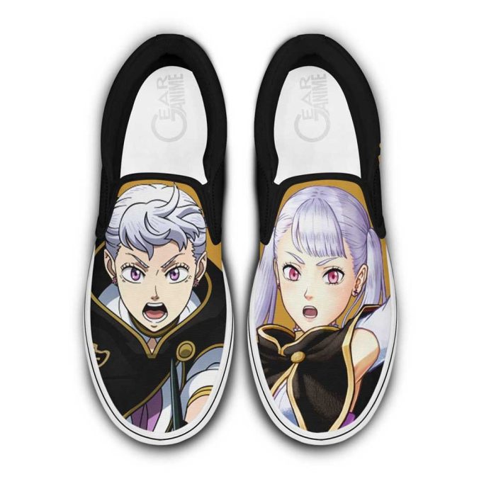 Noelle Silva Slip On Shoes Custom Anime Black Clover Shoes