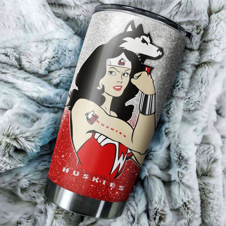 Northern-Illinois-Huskies-Wonder-Woman-Custom-Name-Tumbler-TB1202-1