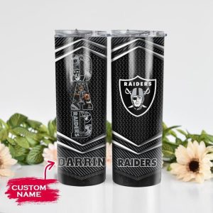 Oakland Raiders Dad Custom Name Straight Tumbler Td004 TB1078