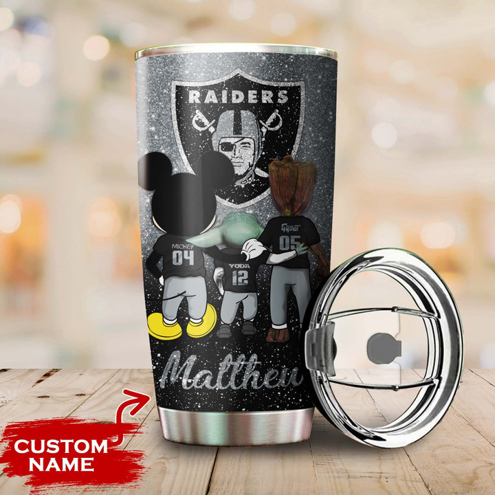 Oakland-Raiders-Grogu-Mickey-Groot-Custom-Name-Tumbler-TB1829-2