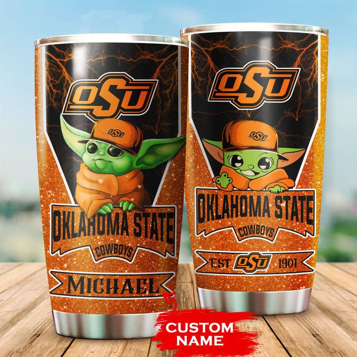Oklahoma-State-Cowboys-Tumbler-Baby-Yoda-NCAA-Custom-Name-TB0735 Oklahoma State Cowboys Tumbler Baby Yoda NCAA Custom Name TB0735