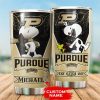 Purdue Boilermakers Tumbler Snoopy NCAA Custom Name TB0193