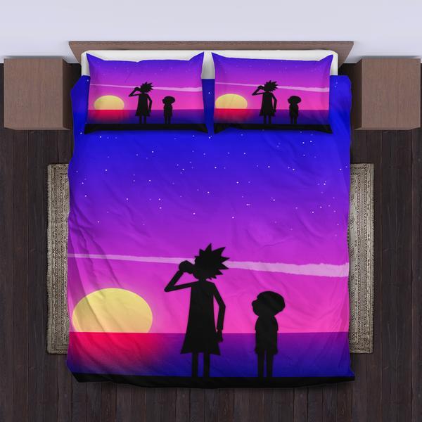 Rick-And-Morty-Bedding-Set-Duvet-Cover-Pillowcase Rick And Morty Bedding Set Duvet Cover Pillowcase