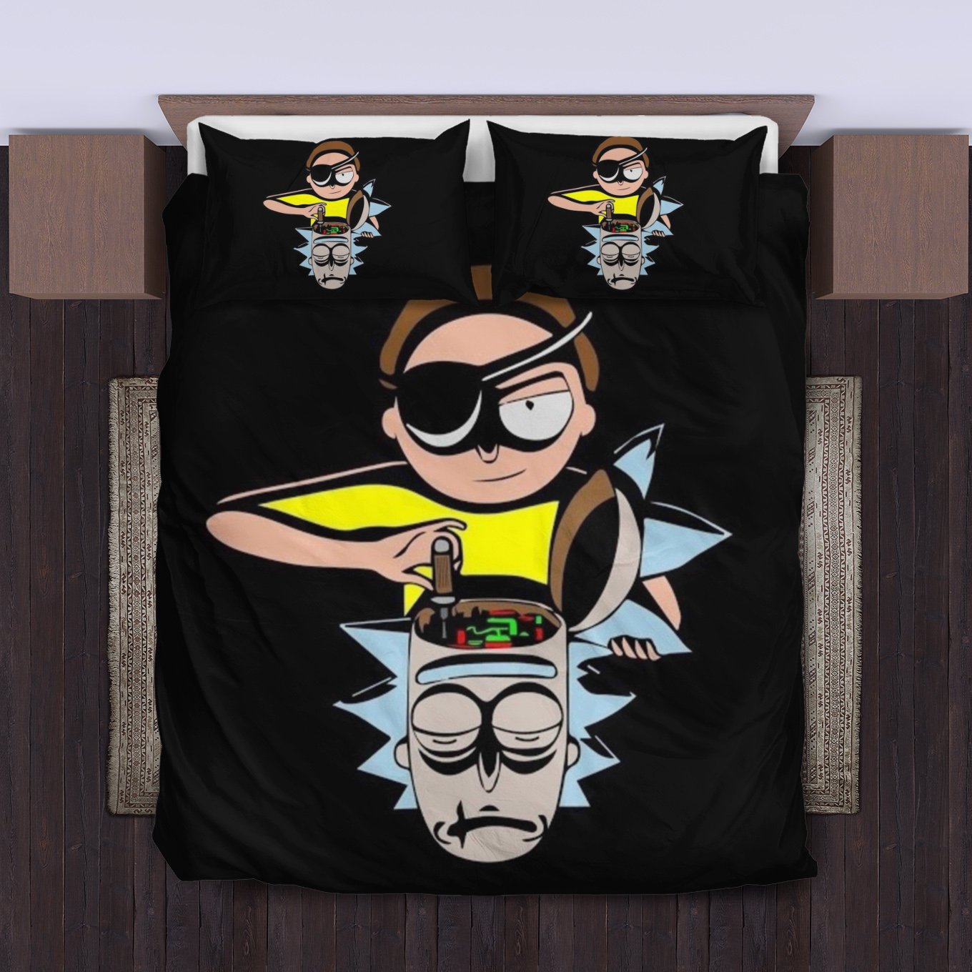 Rick-And-Morty-Bedding-Set-Duvet-Cover-Pillowcase Rick And Morty Bedding Set Duvet Cover Pillowcase