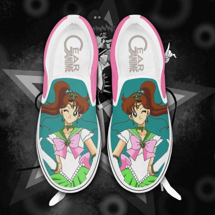 Sailor Jupiter Slip On Shoes Sailor Anime Custom Sneakers For Fans