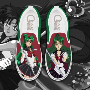 Sailor Pluto Slip On Shoes Sailor Anime Custom Sneakers For Fans
