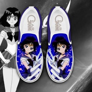 Sailor Saturn Slip On Shoes Anime Sailor Custom Sneakers For Fans