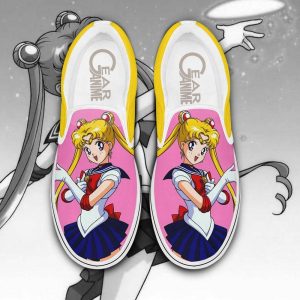 Sailor Slip On Shoes Anime Sailor Custom Sneakers For Fans