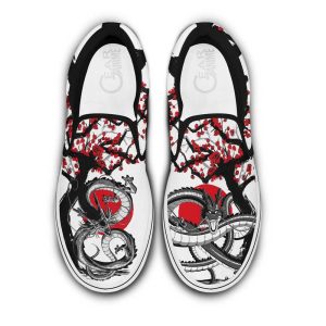 Shenron Slip On Shoes Custom Japan Style Anime Dragon Ball Shoes