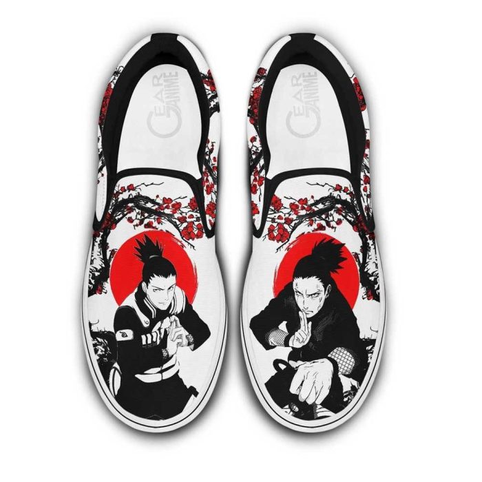 Shikamaru Slip On Shoes Custom Japan Blossom Anime Shoes