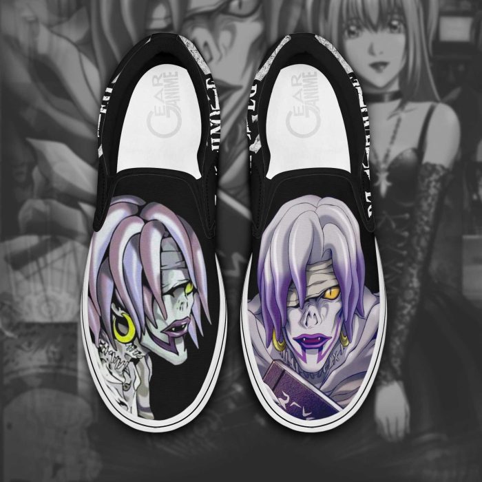 Shinigami Rem Slip On Shoes Death Note Custom Anime Shoes