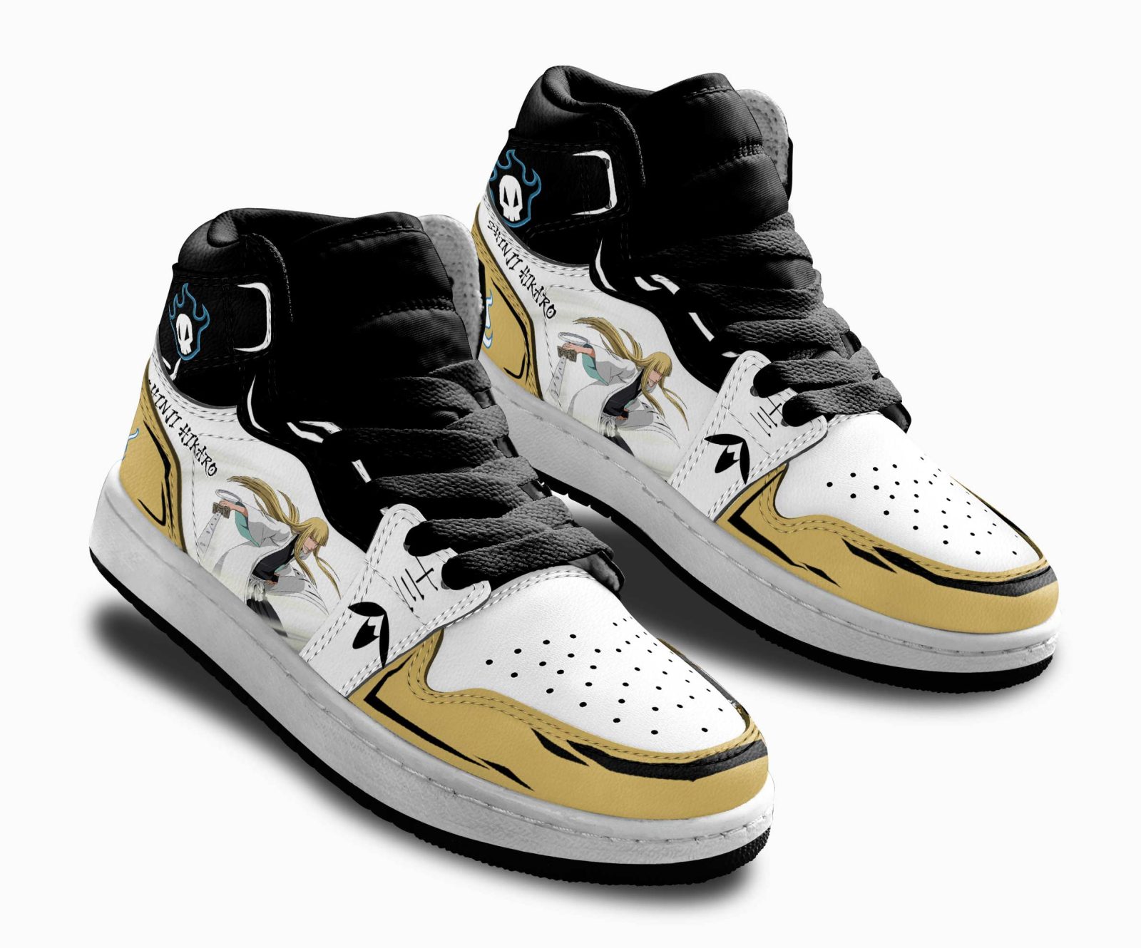 Shinji-Hirako-Kids-Sneakers-Custom-Anime-Bleach-Kids-Jordan-1-Shoes-2