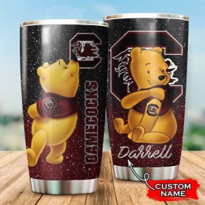 South Carolina Gamecocks Pooh Custom Name Tumbler TB0417