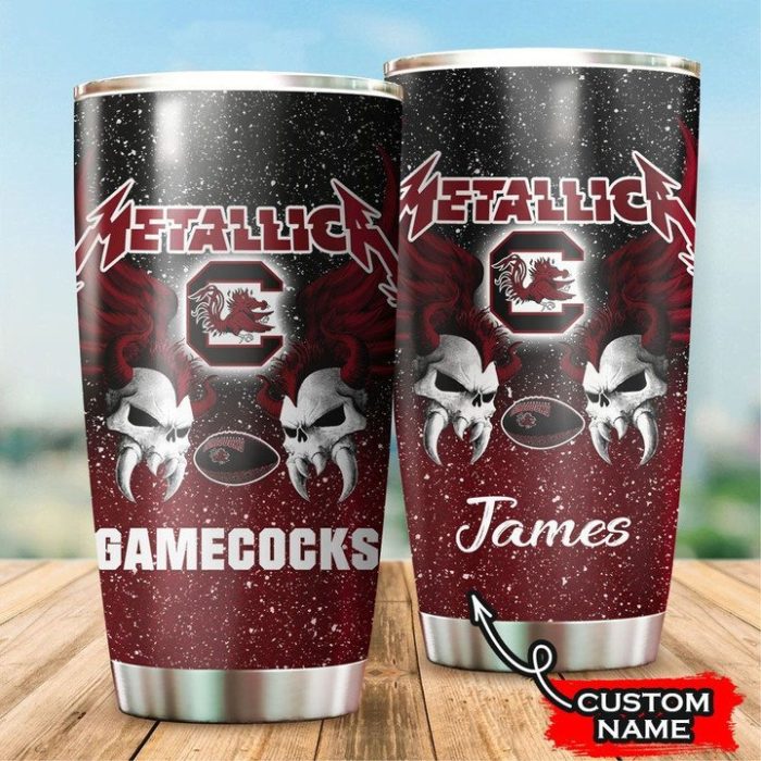 South Carolina Gamecocks Tumbler Mtlc NCAA Custom Name TB2527