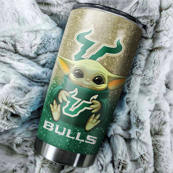 South-Florida-Bulls-Baby-Yoda-Custom-Name-Tumbler-TB0110-1