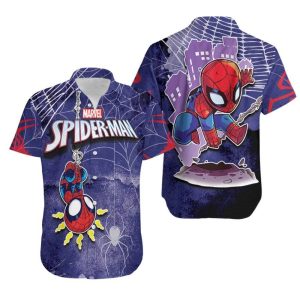 Spider Man No Way Home Spider Chibi Spider Sense 3D Gift For Spider Man Fans Hawaiian Shirt