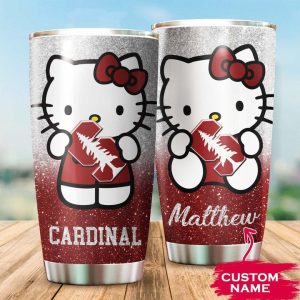 Stanford Cardinal Hello Kitty Custom Name Tumbler TB0167