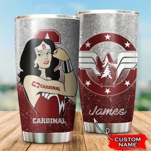 Stanford Cardinal Wonder Woman Custom Name Tumbler TB1944
