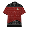 Star Trek The Next Generation 1987 Red Ugly Christmas Hawaiian Shirt - Hawaiian Shirts For Men Women - Custom Hawaiian Shirts