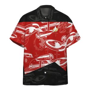 Star Trek The Next Generation 1987 Red Uniform Hawaiian Shirt - Hawaiian Shirts For Men Women - Custom Hawaiian Shirts